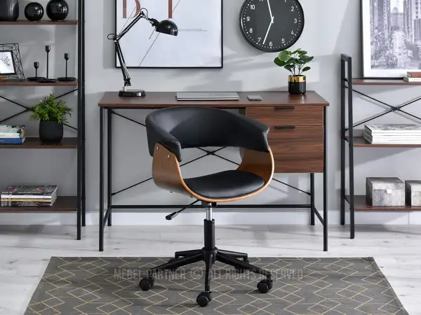 Nowoczesne krzesło obrotowe z drewna giętego do biura